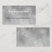 Carte De Visite Dentelle argentée Glitz (Devant / Derrière)