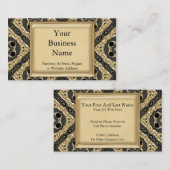 Carte De Visite Dentelle de relief par or (Devant / Derrière)