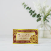 Carte De Visite Dentelle d'or arabesque, (Debout devant)