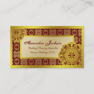 Carte De Visite Dentelle d'or arabesque,