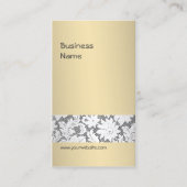 Carte De Visite Dentelle élégante du planificateur d'événements be (Devant)