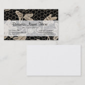 Carte de visite Dentelle-Fait main de crochet (Devant / Derrière)