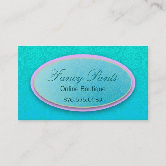 Carte De Visite Dentelle fleurie (Devant)