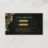 Carte De Visite Dentelle noire Damas (Dos)