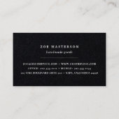 Carte De Visite Dentelle noire et blanche (Dos)