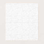 Carte De Visite Dentelle Or Et Damas Blanc (Intérieur déplié)