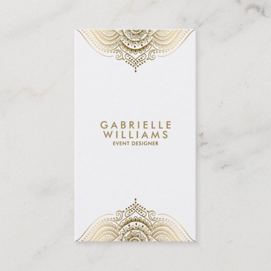 Carte De Visite Dentelle ornée (Devant)