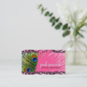 Carte De Visite Dentelle rose du paon 311 (Debout devant)