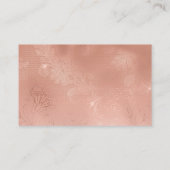 Carte De Visite Dentelle rose Gold Girl (Dos)