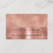 Carte De Visite Dentelle rose Gold Girl (Devant)