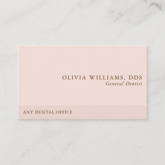 Carte De Visite Dentelle rose professionnelle simple (Devant)