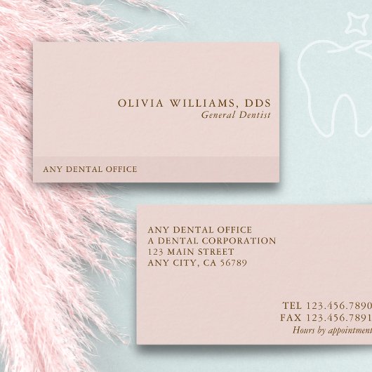 Carte De Visite Dentelle rose professionnelle simple