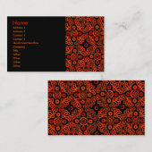 Carte De Visite dentelle rouge (Devant / Derrière)