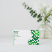 Carte De Visite dentelle verte_4 (Debout devant)