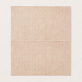 Carte De Visite Dentelles rustiques & Burlap Mariage de tournesols (Intérieur déplié)