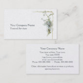 Carte de visite d'enterrement de myosotis des (Devant / Derrière)