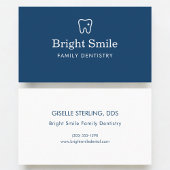Carte De Visite Dentist Blue