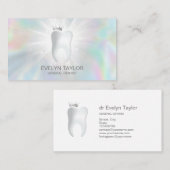 Carte De Visite Dentist Dental Clinique dents blanchissant Smile C (Devant / Derrière)