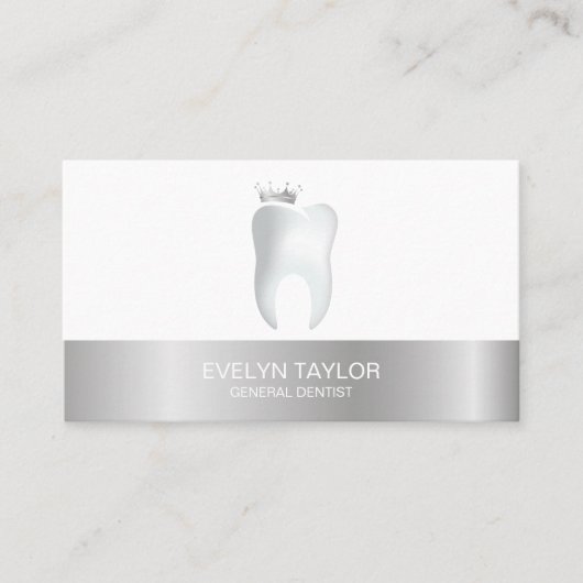 Carte De Visite Dentist Dental Clinique dents blanchissant Smile C (Devant)