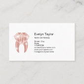 Carte De Visite Dentist Dental Clinique dents blanchissant Smile C (Dos)