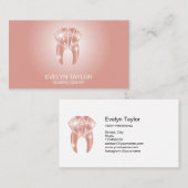 Carte De Visite Dentist Dental Clinique dents blanchissant Smile C (Devant / Derrière)