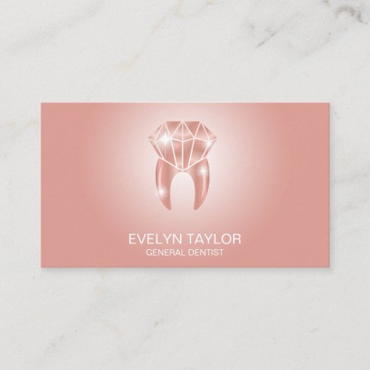 Carte De Visite Dentist Dental Clinique dents blanchissant Smile C (Devant)