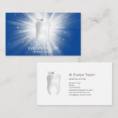 Carte De Visite Dentist Dental Clinique dents blanchissant Smile C (Devant / Derrière)