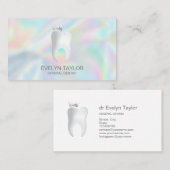 Carte De Visite Dentist Dental Clinique dents blanchissant Smile C (Devant / Derrière)