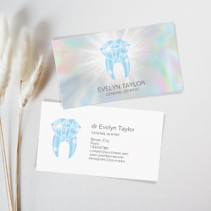 Carte De Visite Dentist Dental Clinique dents blanchissant Smile C