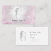 Carte De Visite Dentist Dental Clinique dents blanchissant Smile C (Devant / Derrière)