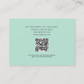 Carte De Visite Dentist Dentistra Dentistra QR Code Social Media (Dos)