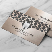 Dentist Gold Geometry Motif Chic Dental Office