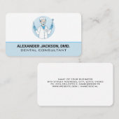 Carte De Visite Dentist Holding Tools (Devant / Derrière)