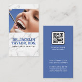 Carte De Visite Dentist Inspecter les dents (Devant / Derrière)