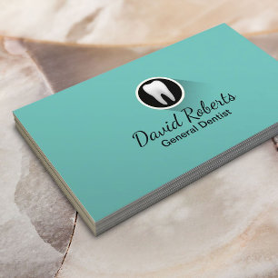 Carte De Visite Dentist Modern Tooth Logo Professionnel Soins dent