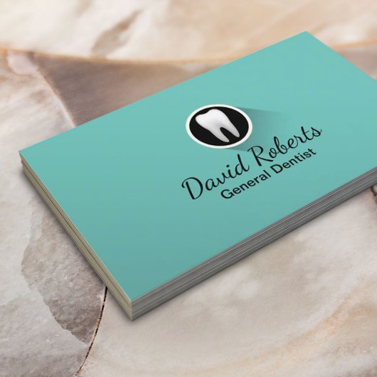 Carte De Visite Dentist Modern Tooth Logo Professionnel Soins dent