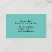 Carte De Visite Dentist Modern Tooth Logo Professionnel Soins dent (Dos)