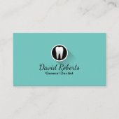 Carte De Visite Dentist Modern Tooth Logo Professionnel Soins dent (Devant)