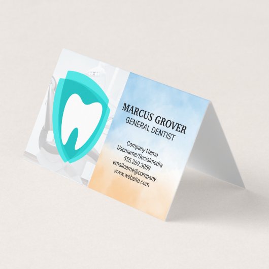 Carte De Visite Dentist Office | Dental Health Logo (Devant)