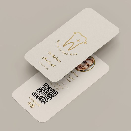 Carte De Visite Dentist Orthodontist Dental Aesthetic Sand
