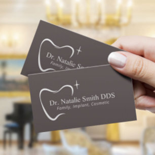 Carte De Visite Dentist Tooth Logo Soins dentaires professionnels