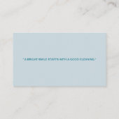 CARTE DE VISITE " DENTISTE " (Dos)