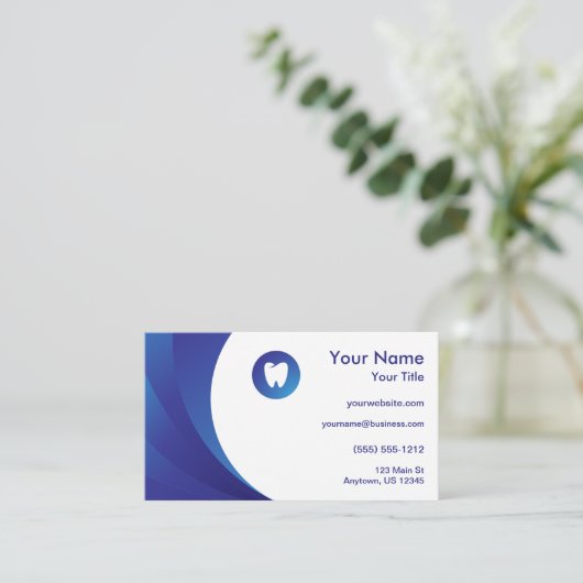 Carte De Visite Dentiste (Debout devant)