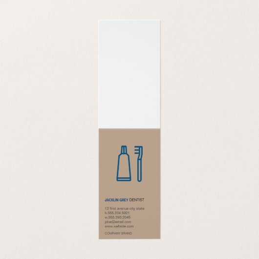 Carte De Visite Dentiste (Extérieur déplié)