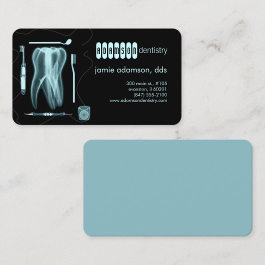 carte de visite dentiste (Devant / Derrière)