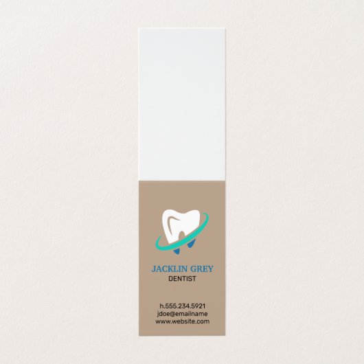 Carte De Visite Dentiste (Extérieur déplié)