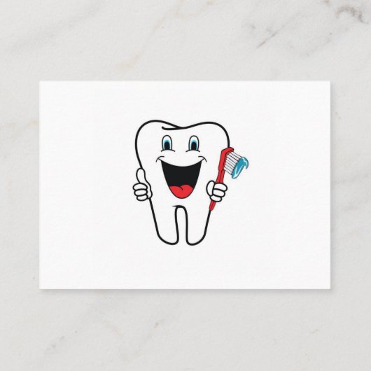 Carte de visite, Dentiste (Dos)