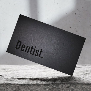 Carte de visite Dentiste Black Out professionnel