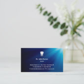 Carte De Visite Dentiste | Bleu (Debout devant)