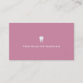 Carte De Visite Dentiste | Bonne dent (Dos)